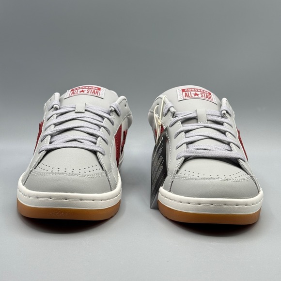 Converse Men's 11 Sneakers Grey Red Leather Pro Blaze Classic Streetwear A12719C - Picture 7 of 15